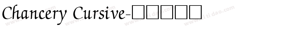 Chancery Cursive字体转换